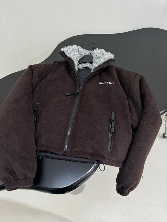 Cropped Fleece Jacket