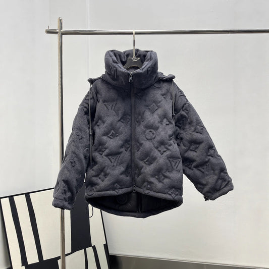 Unisex Textured Puffer Jacket
