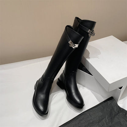 High-Knee Riding Boots