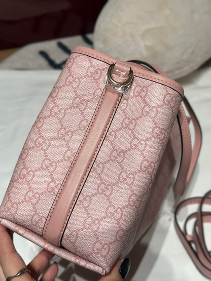 Emblem Small Tote Bag Light Pink